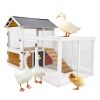 77"Large outdoor chicken coop Wooden chicken coop, duck coop with nest box, bird cage