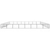 Dog Kennel Black 775 ft¬≤ Steel