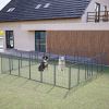 Dog Playpen Foldable 24 Panels Dog Pen 40" Height Pet Enclosure Dog Fence Outdoor with Lockable Door for Large/Medium/Small Dogs,Puppy Playpen,RV