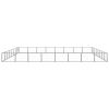 Dog Kennel Black 688.9 ft¬≤ Steel