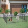 Dog Playpen Outdoor, 16 Panels Dog Pen 40" Height Dog Fence Exercise Pen with Doors for Large/Medium/Small Dogs, Portable Pet Playpen for Yard, RV