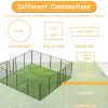 Dog Playpen Outdoor, 16 Panels Dog Pen 40" Height Dog Fence Exercise Pen with Doors for Large/Medium/Small Dogs, Portable Pet Playpen for Yard, RV