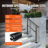 VEVOR Outdoor Handrail 165LBS Load Handrail Outdoor Stairs Aluminum Stair Handrail 36 x 35" Outdoor Stair Railing Transitional Range from 0 to 30¬∞ St