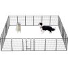 Dog Playpen Foldable 24 Panels Dog Pen 40" Height Pet Enclosure Dog Fence Outdoor with Lockable Door for Large/Medium/Small Dogs,Puppy Playpen,RV