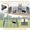 Dog Playpen Outdoor, 16 Panels Dog Pen 40" Height Dog Fence Exercise Pen with Doors for Large/Medium/Small Dogs, Portable Pet Playpen for Yard, RV